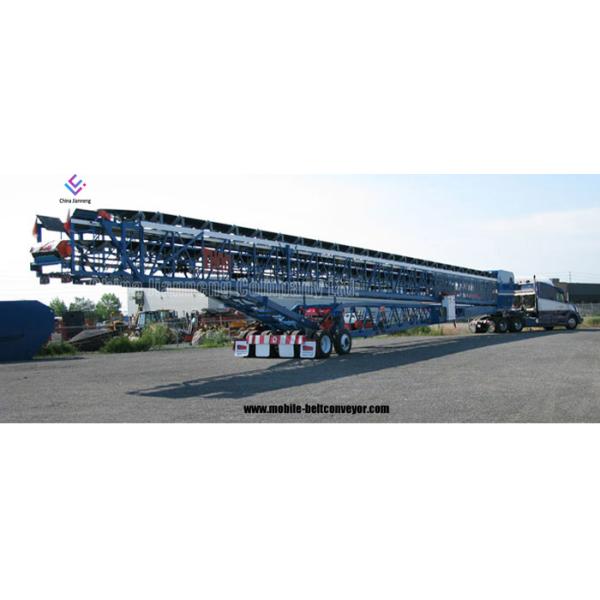 400mm To 1200mm Width Carbon Steel Truck Loading Unloading Conveyor For Cement