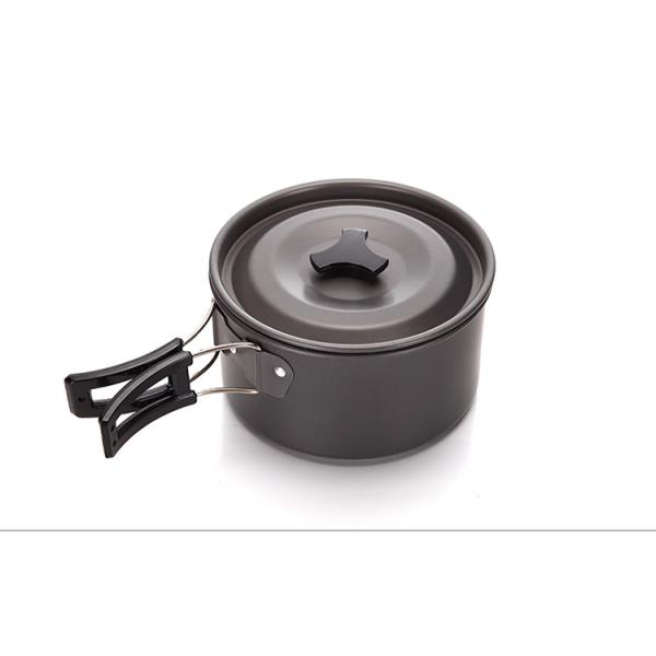 Modern Design Style Picnic Camping Cooking Set With Aluminum Handle