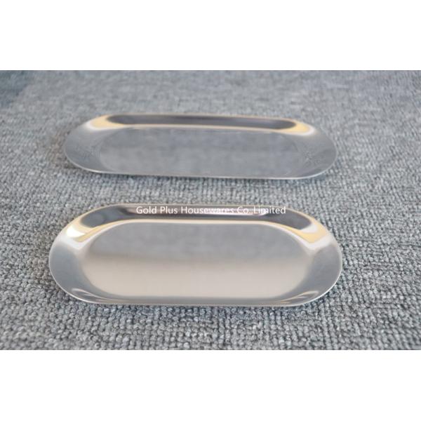 Dishes & plates nordic wedding serving plate oval brushed metal brass accent tray stainless steel fruit tea trays