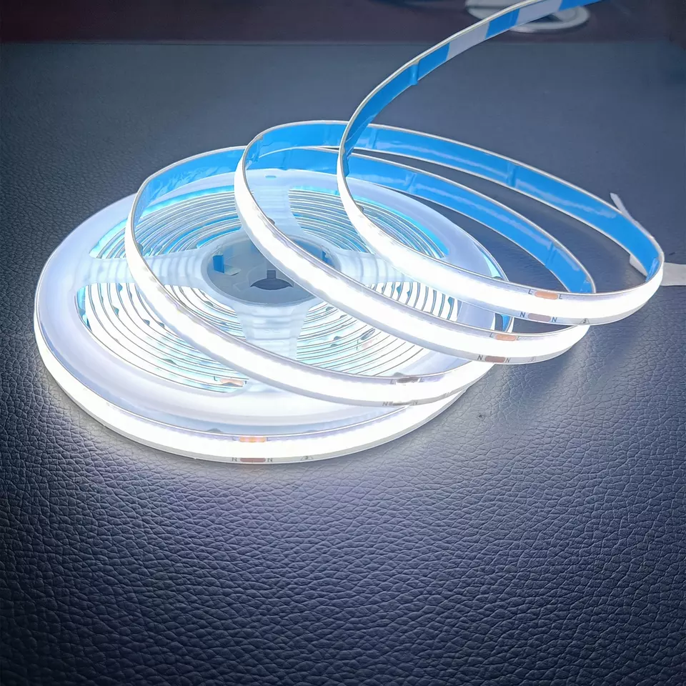 90lm/w Lamp Luminous Efficiency Smart COB Led Strip 12V 24V 5M 252leds for Advertising