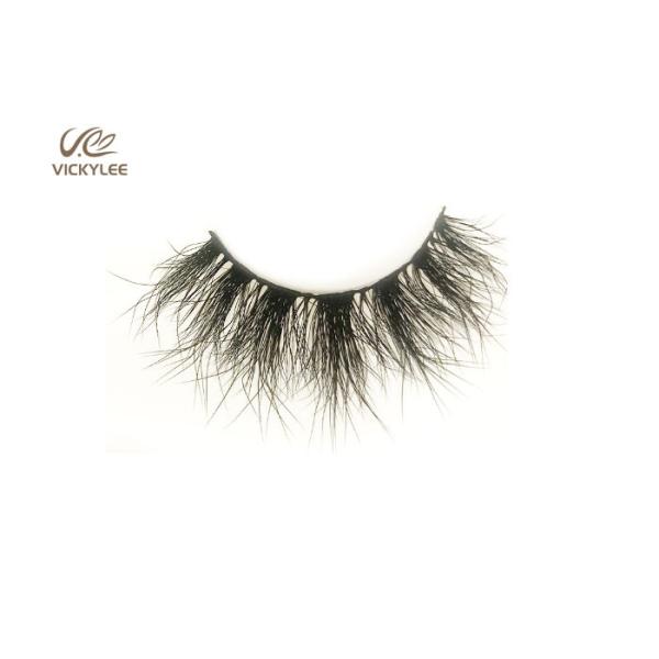 Curly Synthetic Fiber OEM Dramatic False Eyelashes