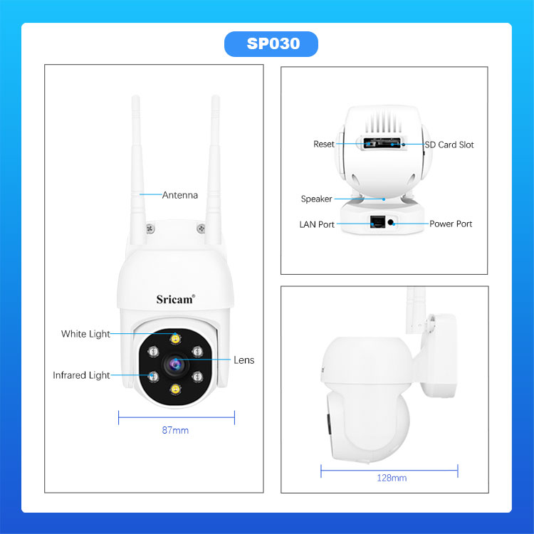 H.265 Smart Camera Monitor 1080P 8CH Wireless NVR Kit Security Camera System Spy Camera Hidden