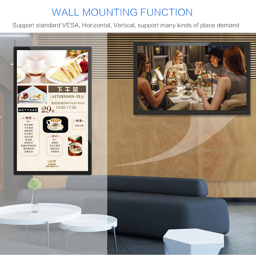 27inch Microscope With Display TV Screen Touch Screen Kiosk Totem LCD Small Advertising