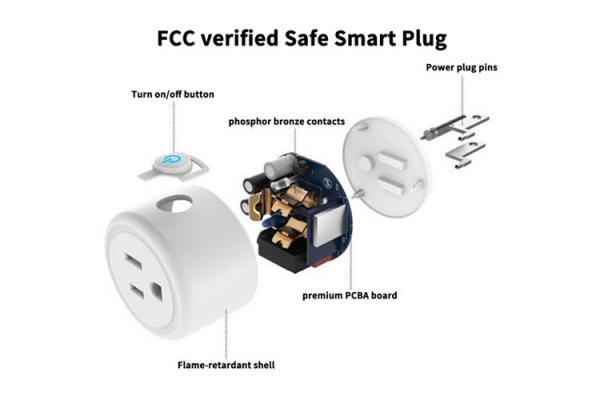 US Standard Alexa Controlled Smart Plugs Wifi Remote Controlled Plug Socket
