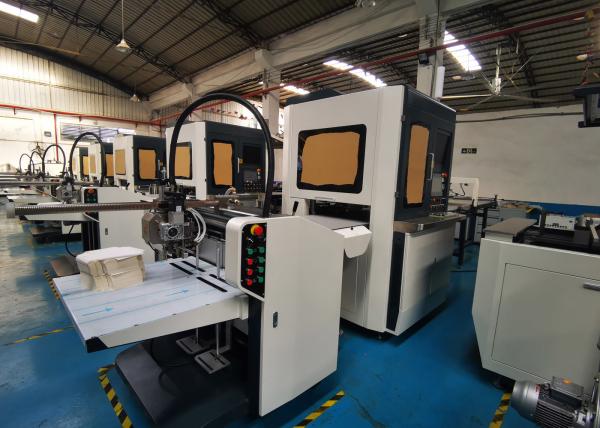 Quality Automatic Book Cover Paper Lining Machine Rigid Case 40pcs/Min for sale
