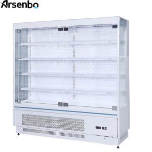 Anticorrosive Open Refrigerated Display Case Stable Digital Temp Control