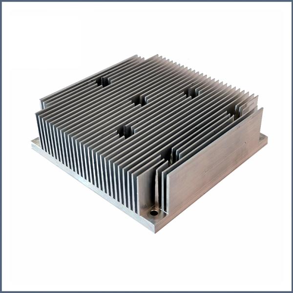 Bonded Fin Electronic Heat Sink Rectangle Shape Aluminum Material