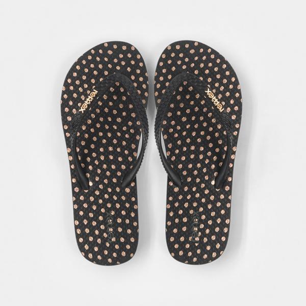 Non Slip Urban Beach Flip Flops , Glitter Spot Lady Flip Flop