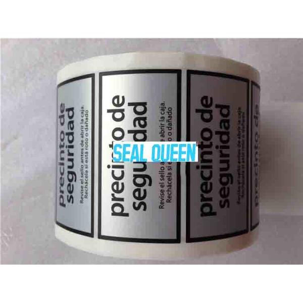 Custom logo Security Void Sticker Label Tamper Proof Sticker For Manifold Control