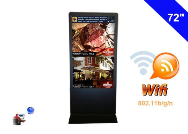 Quality Quad Core Android WIFI Digital Signage Network Kiosk LCD Digital Display 72 inch for sale