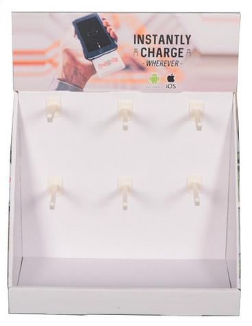 Quality CCNB Cardboard Countertop Displays With Hooks Matt Lamination for sale