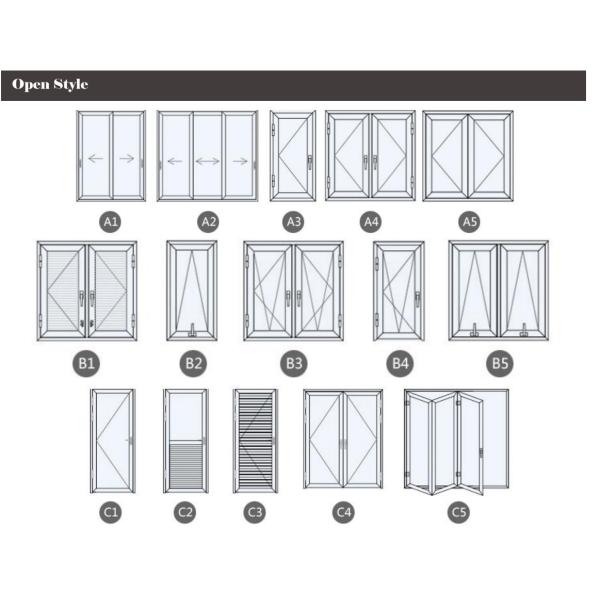 Black Powder Coated Anodized Aluminium Door Profiles For Roller Shutter Louver