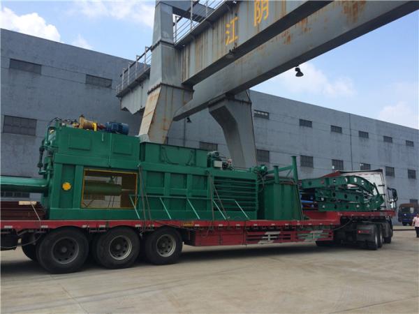 Quality Semi Automatic Plastic Waste Paper Baling Machine With Manual Strapping for sale