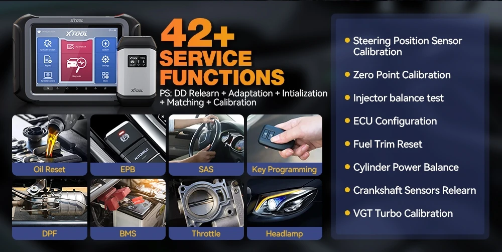 XTOOL D9S Pro Upgraded of D9Pro Car Diagnostic Tools ECU Programming Coding Key Programmer Topology Map Active Test CAN