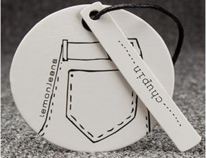 Lightweight Garment Swing Tags / Clothing Hang Tags With String SGS Approval