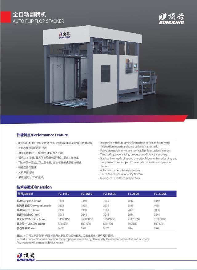 Laminated Sheet Automatic Stacking Machine ISO