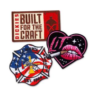 China Customize Logo Iron On Embroidery Patches Felt Fabric For Cap Jacket Jeans wholesale