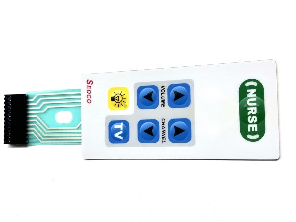 Quality Harsh Finish Membrane Keypad Switch With Blind Spot Button For Automotive Controls for sale