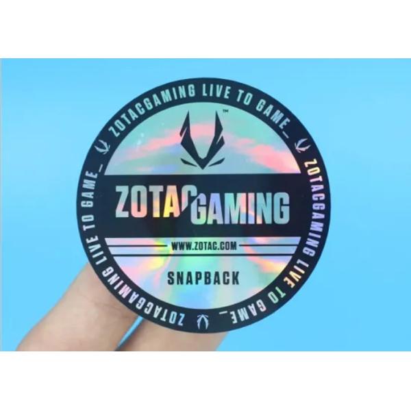 Reflective Waterproof 3D Anti Counterfeiting Stickers Gloss Laminating