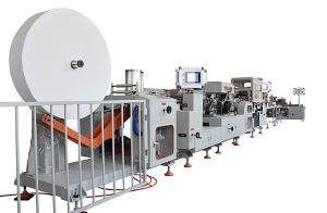 China PLC Program Control Automatic Pocket Tissue Machine 120 Packs/Min wholesale