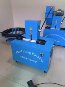 China Dust-free Rubber Hose Cutting Machine Without Skiving With 4 Layers And Advanced Button Control 2 Inch 6-51mm Blue wholesale