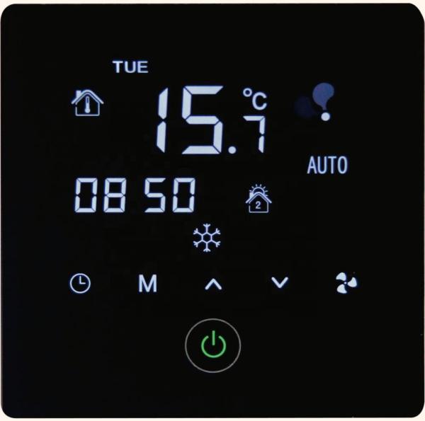 Quality Touch Type Indoor Digital Thermostat Square Mechanical Temperature Controller for sale
