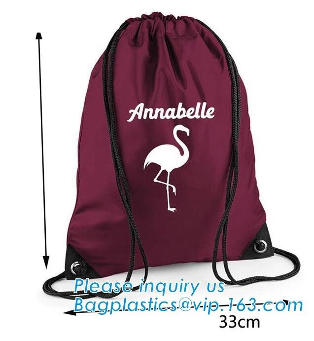 Cheap Custom Wholesale Promotion Canvas Cotton Drawstring Bag, Waterproof Mini Nylon Polyester Drawstring Bag bagplastic