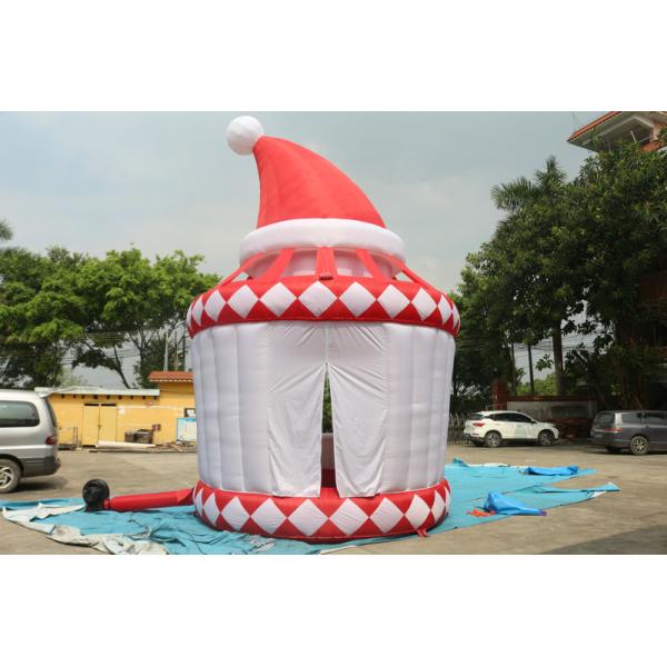 Candy Floss Shape Inflatable Booth For Promotion 210d Pvc Coated Fabric Material