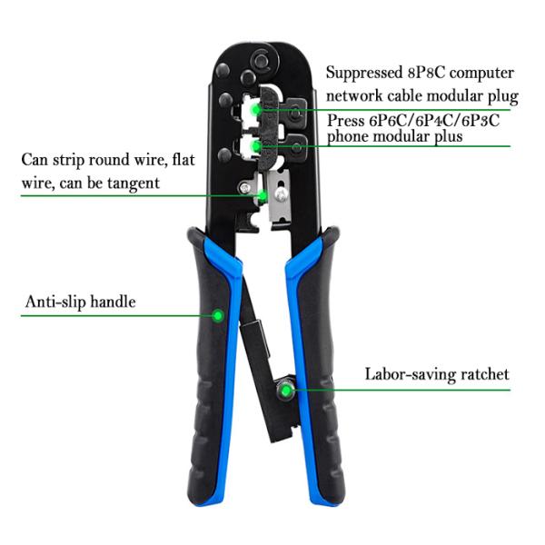 Steel Handle Imperial Crimping Tool for Network Cables