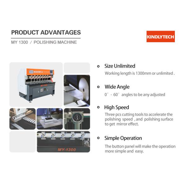 3kw 1.3m Length Acrylic Edge Polishing Machine CE Certification