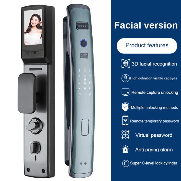 Glomarket Smart Tuya Wifi Door Lock Automatic Alarm Fingerprint Smart APP Key