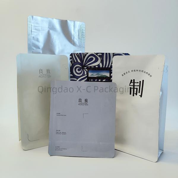 Customized Reusable 8 Side Seal Bag For Coffee Food Storage BRC Approved