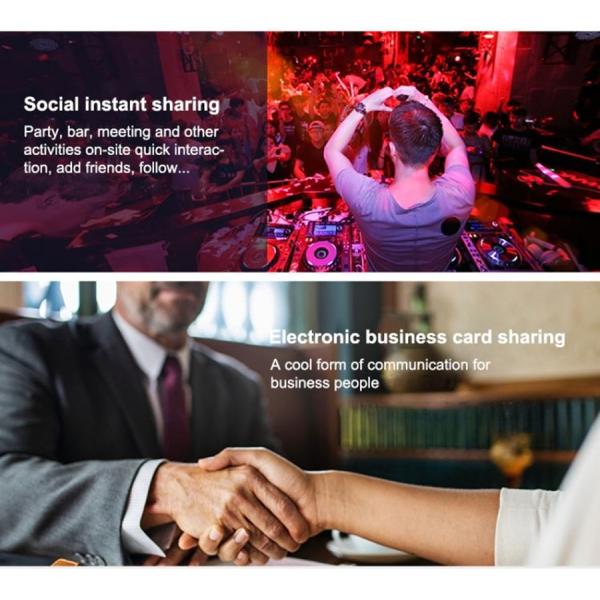 Dudutag IP67 Waterproof NFC Tag Social Anti-Lost Device Keychain Key Finder Luggage Locator