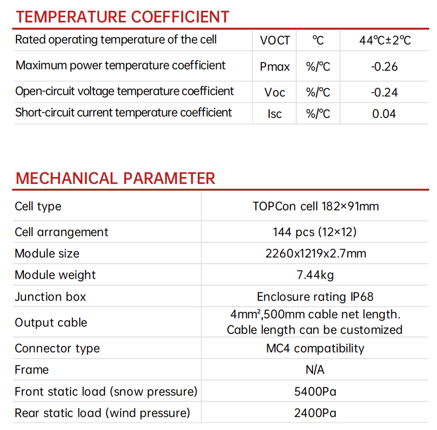 560W Semi-Flexible Solar Module - TOPCon Cell, High Durability for Low-Load Commercial Rooftops