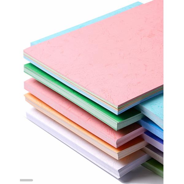 Flat Texture Leather Grain Stationary A4 Binding Paper