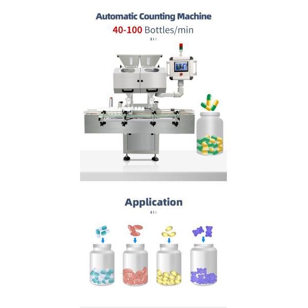 Tablet Capsule Electric Bottle Counting Machine Fully Automatic