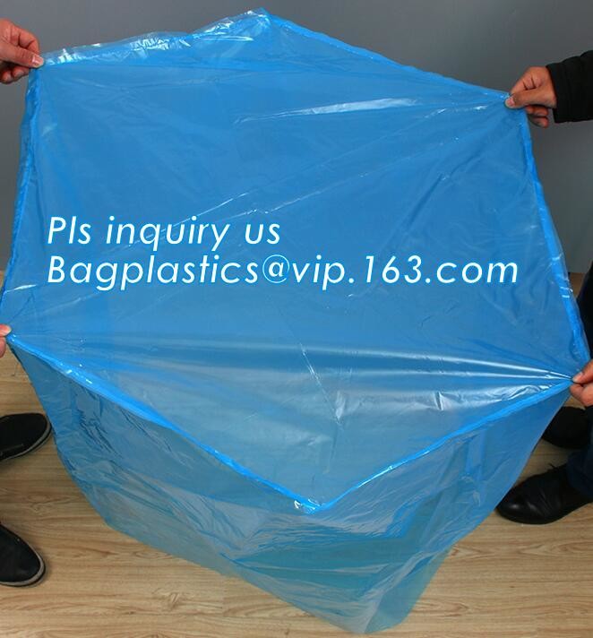 Customized Square Bottom or Side Guesst Plastic Protective Pallet Covers, 4 Mil Dust proof Clear Pallet Covers, BAGPLAST