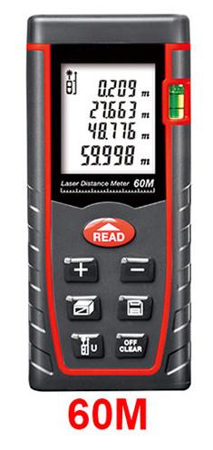 Laser Distance Meter 60M Laser Rangefinder Range Finder Digital Tape infrared