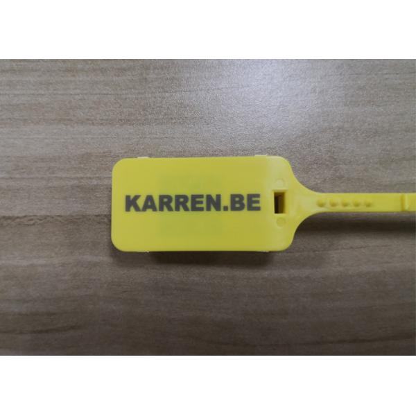 Custom Logo Plastic Truck Seals 398N Tensile Strength 190mm Working Length