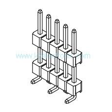 Quality 2.54mm single row surface mount pin connector for sale