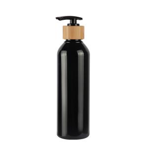 Black Round Shoulder PET Cosmetic Lotion Bottle 60ml 80ml 100ml 120ml 150ml 180ml 200ml 250ml 300ml