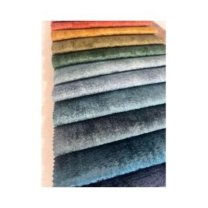 China Blue Embossed Polyester Fabric Velvet Upholstery Fabric For Sofa wholesale