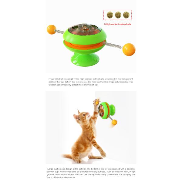 Training Function ABS Interactive Pet Toys Cat Spinning Toy Relieve Anxiety ODM