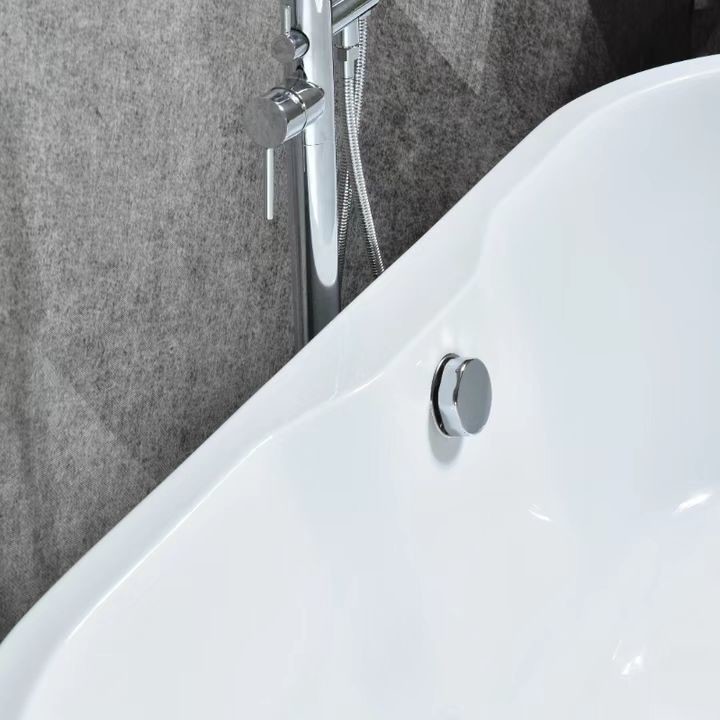 CE CUPC European Acrylic Freestanding Bathtub High Gloss Corner Soaking Tub