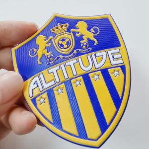 China Heat Transfer TPU Main Logo Soccer Jersey Patch High Frequency wholesale