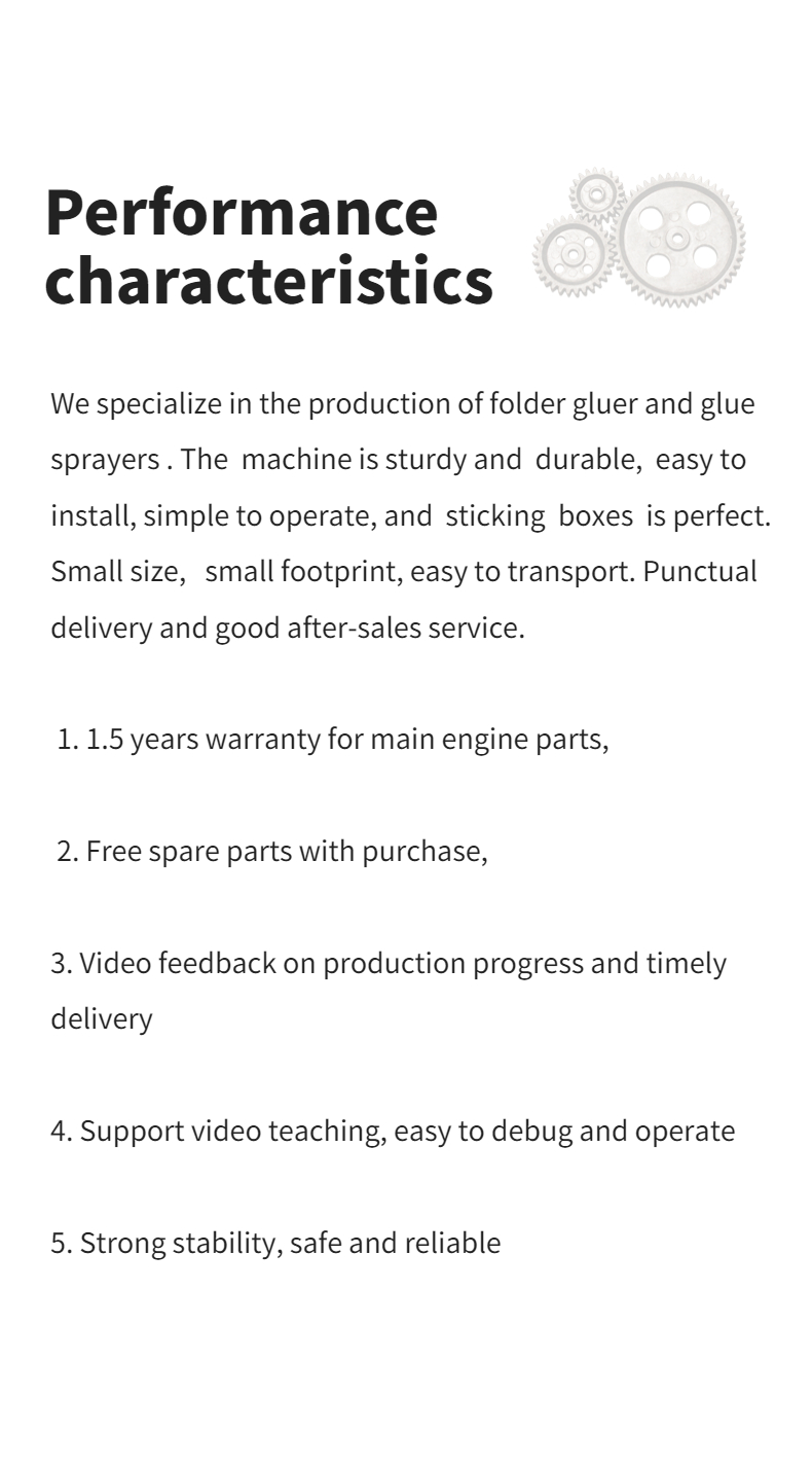 Video Feedback Semi Auto Folder Gluer Machine for Timely Delivery and Side Glue Folding