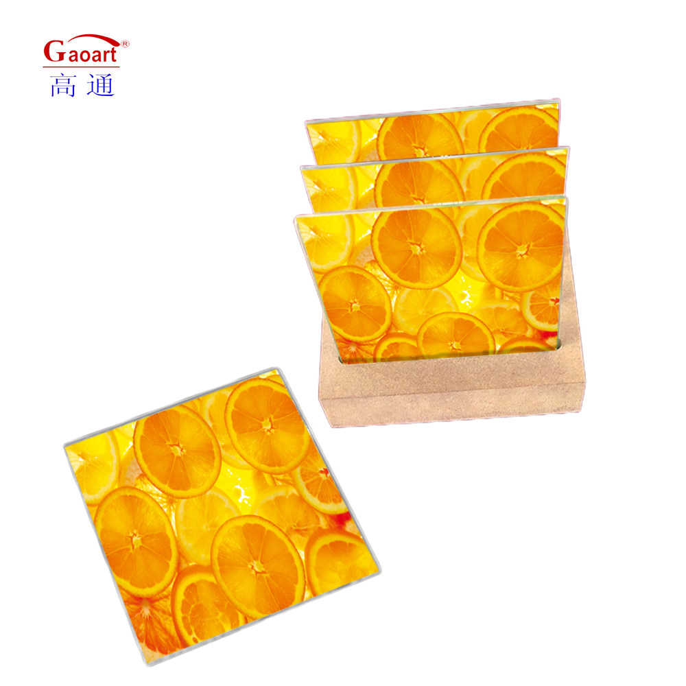 ALL-Season Best Custom Shape Tempered Cutting Board With Handle Wine Glass Coaster