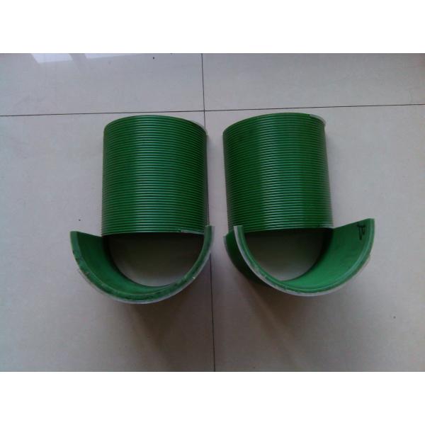 Nylon High Polymer Grooved Drum Sleeves Green Color Multi Layers