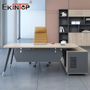 China Manufacturer Furniture Natural Wood Office Desk Executive Desk with Drawers wholesale