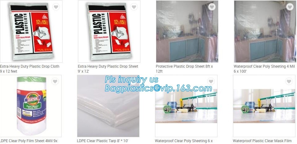 Customized Square Bottom or Side Guesst Plastic Protective Pallet Covers, 4 Mil Dust proof Clear Pallet Covers, BAGPLAST